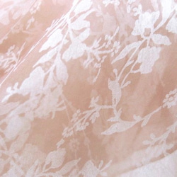 草木染シルクオーガンジー小花ストール 4枚目の画像