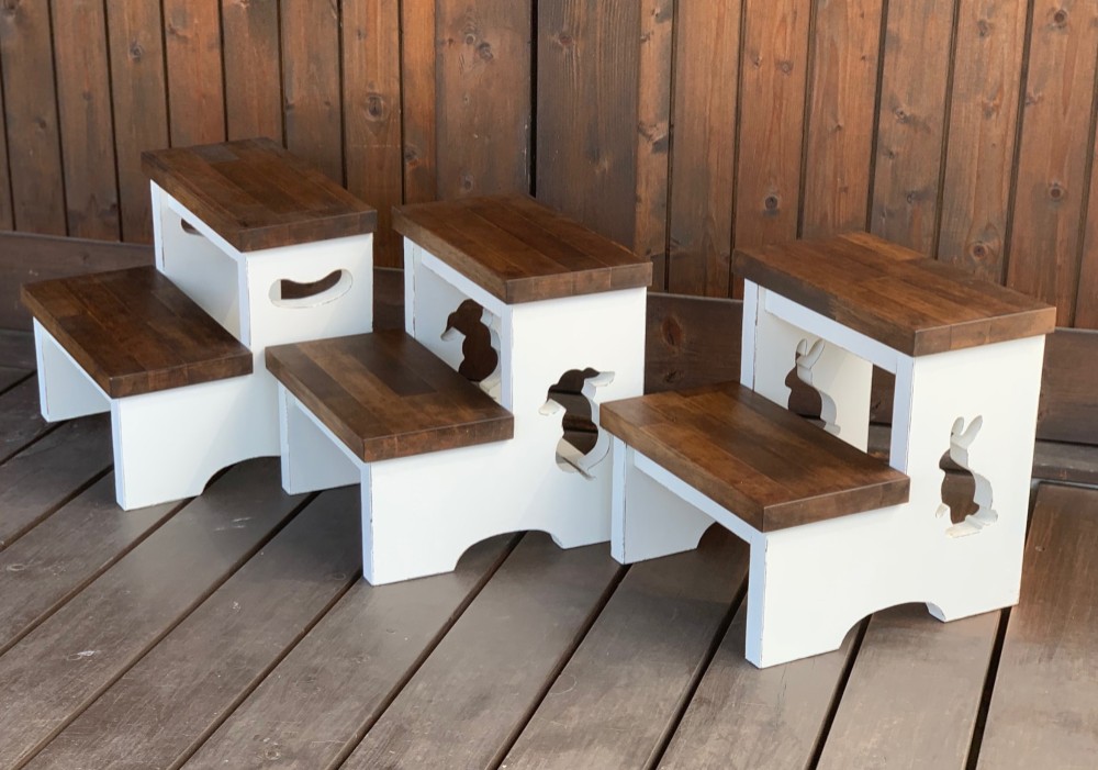 ステップ台　踏み台　ディスプレイ台にも♪　（受注製作）