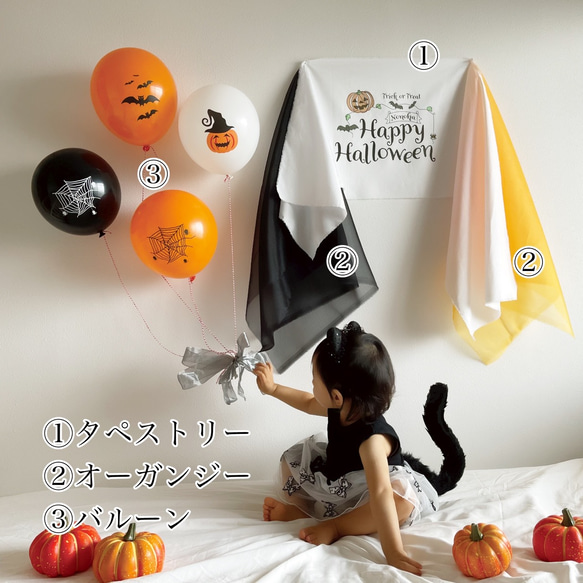 ⋆⃰˖⃰お名前入りハロウィン タペストリー⋆⃰˖⃰ 9枚目の画像