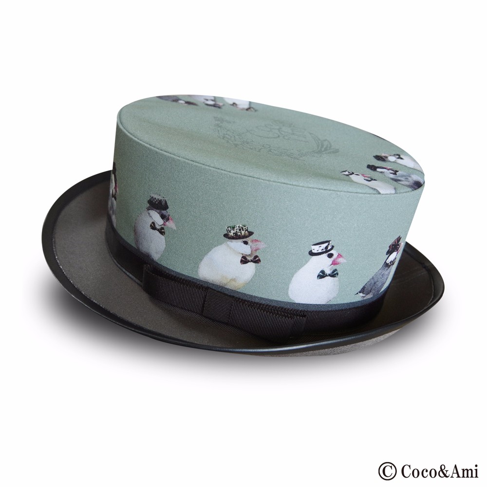 LOVEんちょー/モダンハット（淡緑）