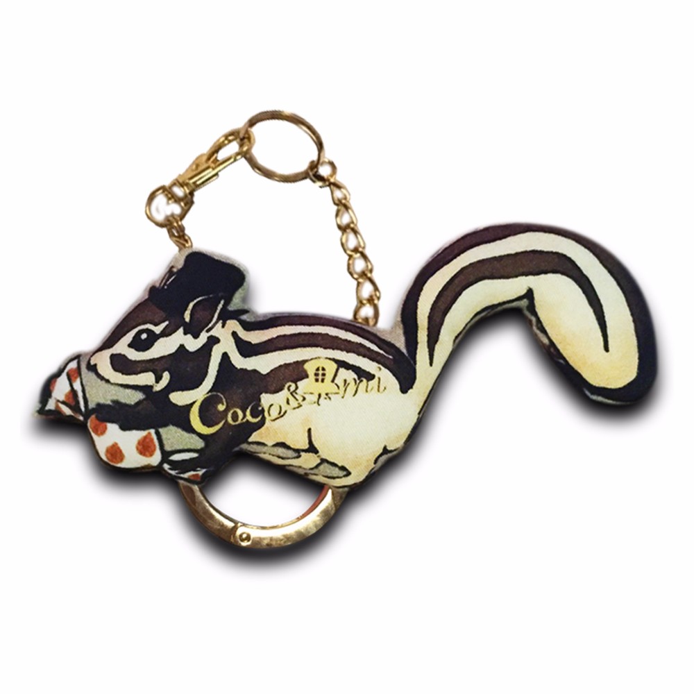 帽子、傘、スカーフの持ち歩きに！3WAYバッグチャーム(飴もぐリス)