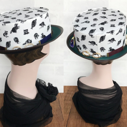 アライグマタスカル/ハット(ホワイト) ハット Coco&Ami(ここと