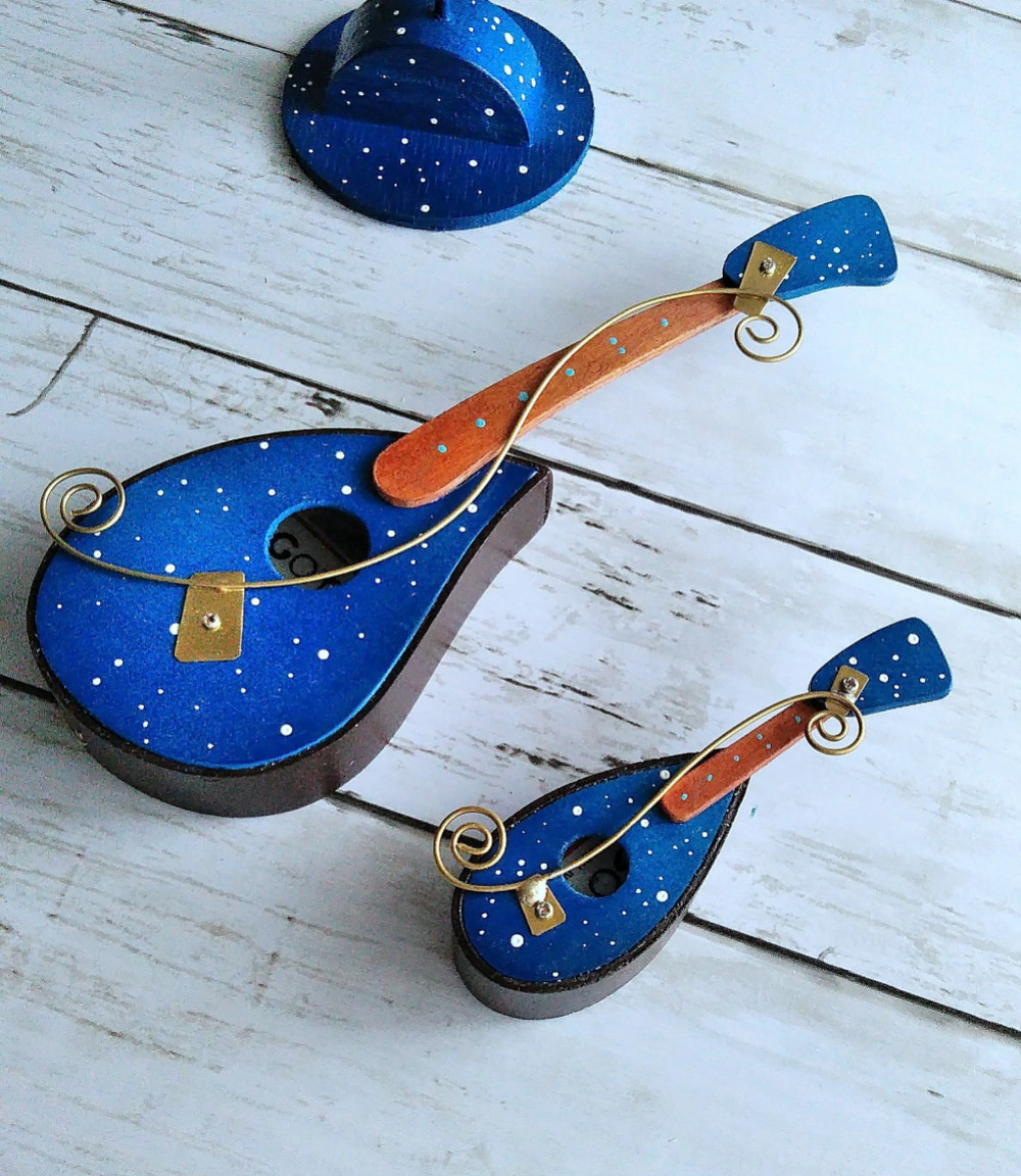 ★再販です★ギターのオブジェ&コサージュのセット販売です