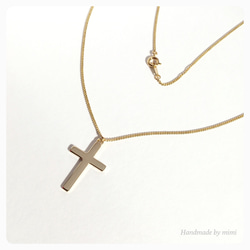 cross gold necklace 3枚目の画像