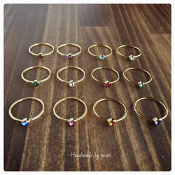 【birthday color 11.12】round ring 3枚目の画像