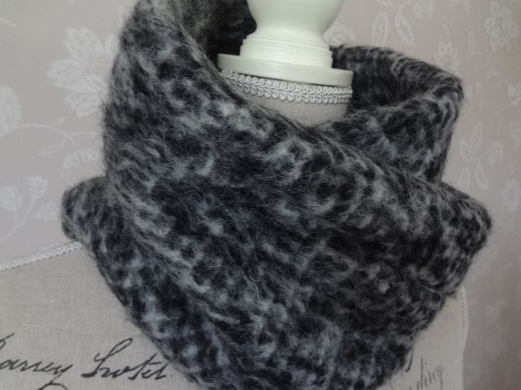 發售！頸編織溫暖⭐︎大理石灰色 第3張的照片