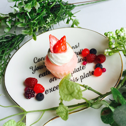 編み物ケーキセット（さくらんぼ付き） 編み物ケーキセット（さくらんぼ付き）