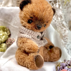 テディベア＜変わりポンチ目のコ＞ ぬいぐるみ Bearbunch（ぶん