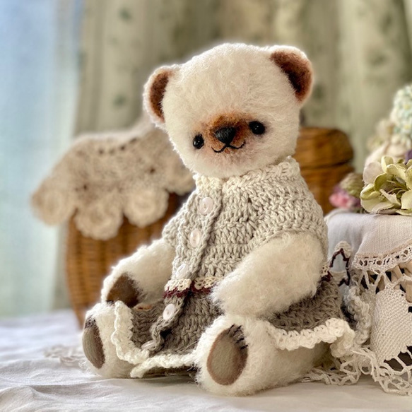 愛嬌のある猫さん アーティストベア 海外作家様 ハンドメイド