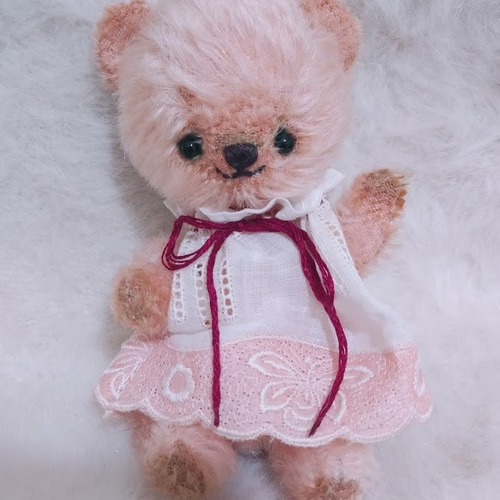 テディベア 桃花（ももか）ちゃん ぬいぐるみ Bearbunch（ぶんち