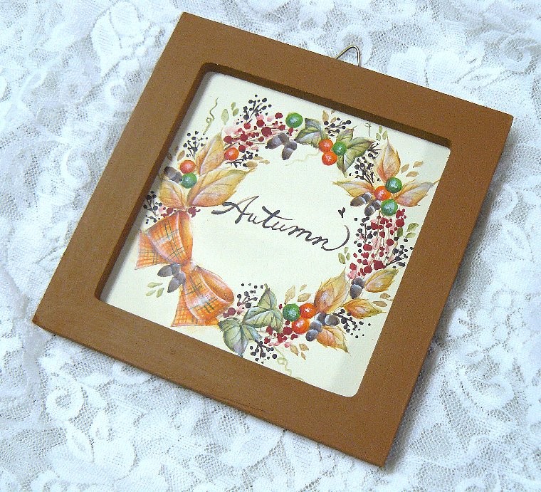 トールペイント 額縁付きアート　5枚セット 額縁付きアート　5枚セット トールペイント