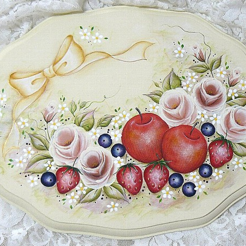 【手描き】　りんご　花　トールペイント　プレート 手描き】 りんご 花 トールペイント プレート Pin on 花 イラスト