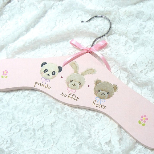 ご予約品❤かわいい子供用ハンガー（トールペイント） その他入園
