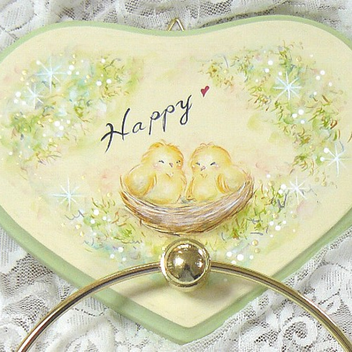 トールペイント❤タオルハンガー［Happy❤］ タオルハンガー・タオル