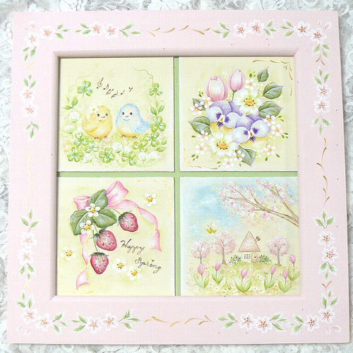 トールペイント❤夏のカルテット イラスト andante 通販 6958075