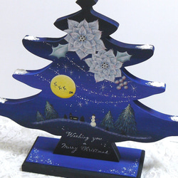 聖夜のクリスマスツリー❤トールペイント その他インテリア雑貨