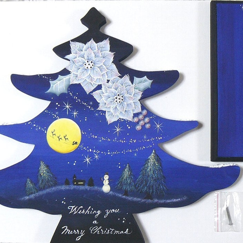 聖夜のクリスマスツリー❤トールペイント その他インテリア雑貨