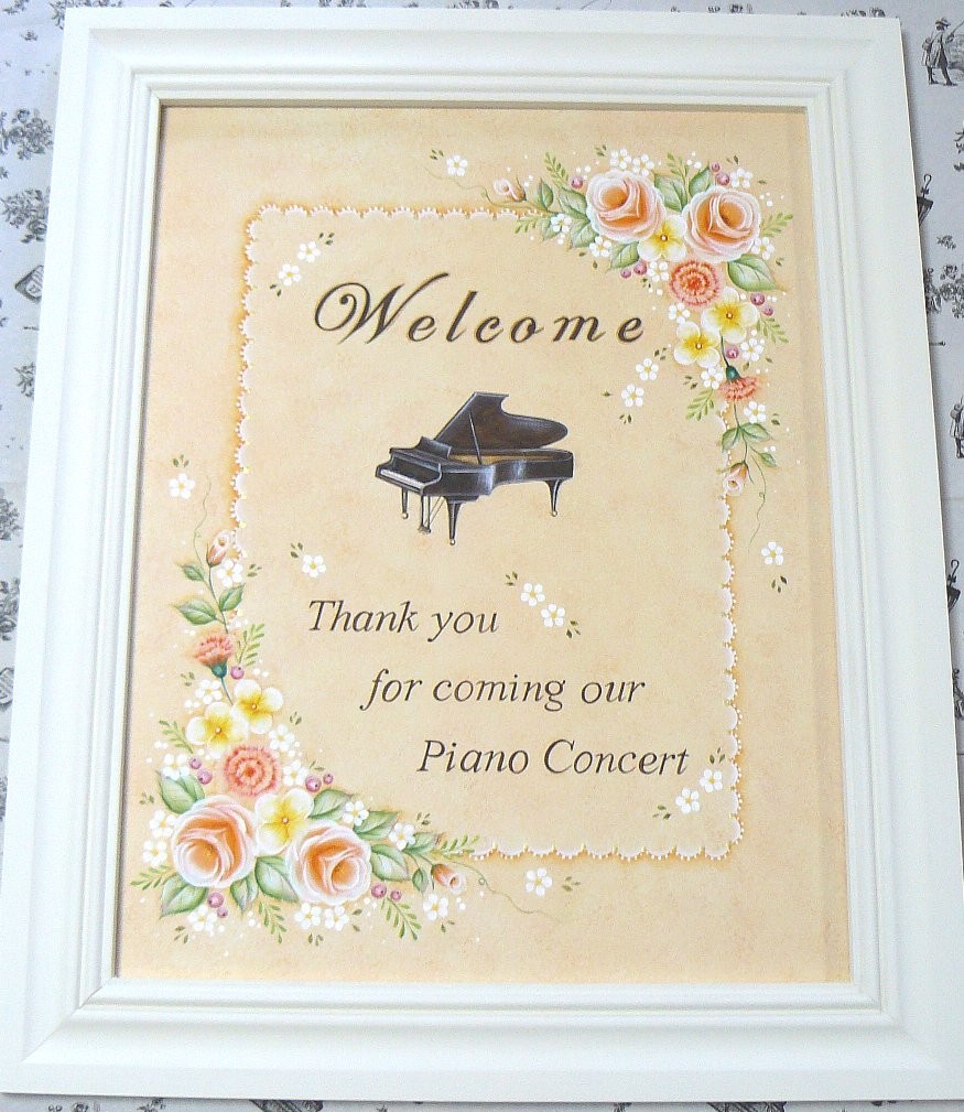 ご予約品❤ウェルカムボード❤Piano ConcertⅣ ウェルカムボード