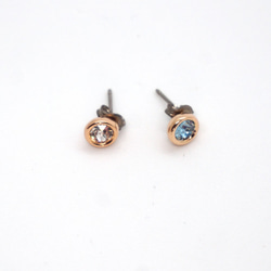 全24色★一粒の誕生石ピアス 4mm（チタンポスト）【送料無料】華奢アクセサリー 4枚目の画像