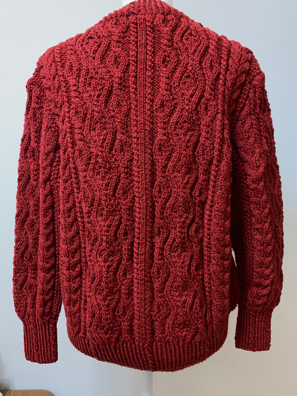完全手編みセーター 4枚目の画像