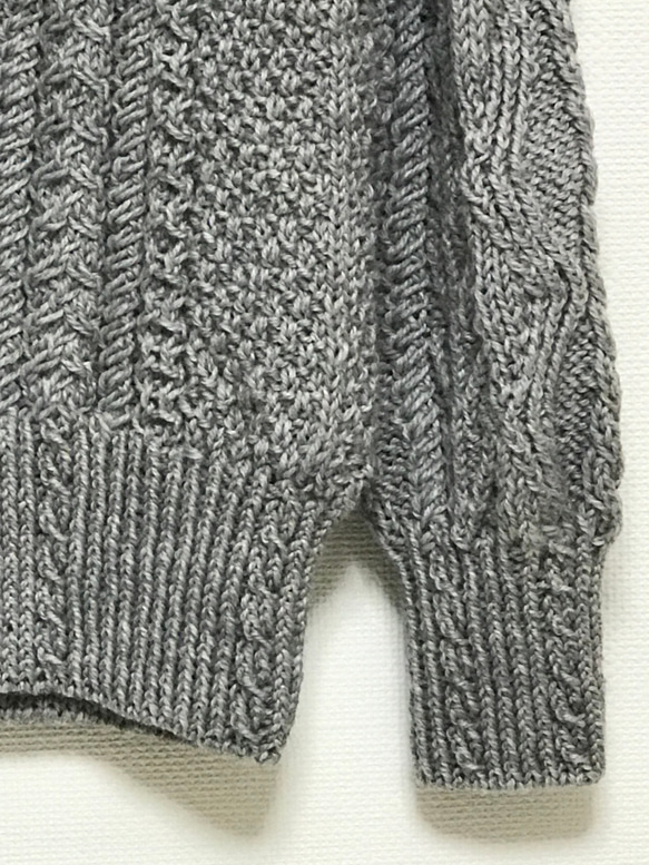 ※受注販売※完全手編みセーター 3枚目の画像