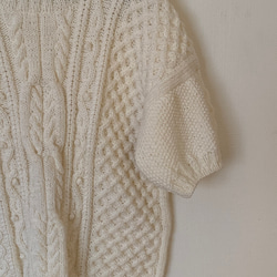※受注販売※暖かい手編みセーター 2枚目の画像