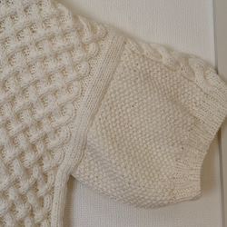 ※受注販売※暖かい手編みセーター 3枚目の画像
