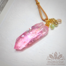 あき様❤レジン❤ペンダント レジンペンダント!!男性！ 空色鉱石