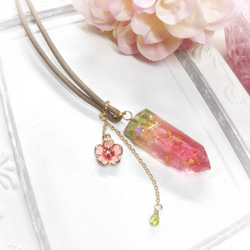 紅山桜水晶のペンダントB 2枚目の画像