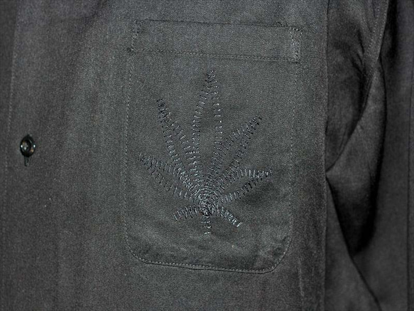 Rayon Shirt marijuana_size L 4枚目の画像