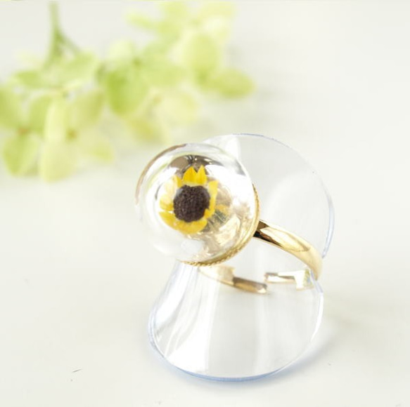[再次上架]微型花向日葵環的季節 第1張的照片