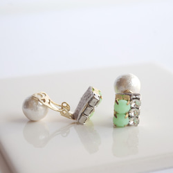 Bijou Earrings (Light green) 第1張的照片