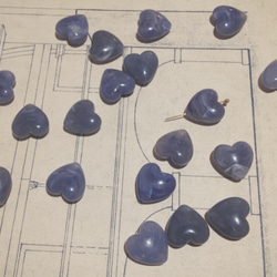 Vintage germany lucite blue marble Harte beads ヴィンテージ ビーズ 1枚目の画像