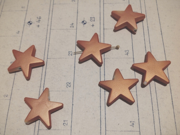 Vintage copper star beads ヴィンテージ ビーズ 1枚目の画像