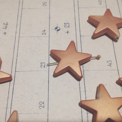 Vintage copper star beads ヴィンテージ ビーズ 2枚目の画像