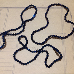 Vintage germnay metric blue glass beads ヴィンテー ビーズ 2枚目の画像