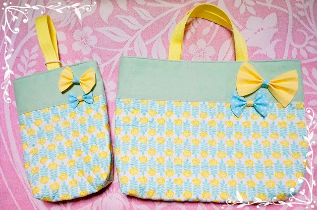 入園入学♪スプリングデイ　リボンがいっぱい２点セット