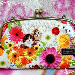 がま口 ポーチ等 ♡♡わかちゃん オーダー品♡♡ 在庫商品】TAWARA型がま口コスメポーチ（極小）【帆布・がま