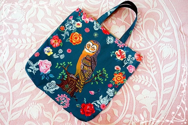 【受注製作】ナタリーレテ『Greeny owl』トートバッグ