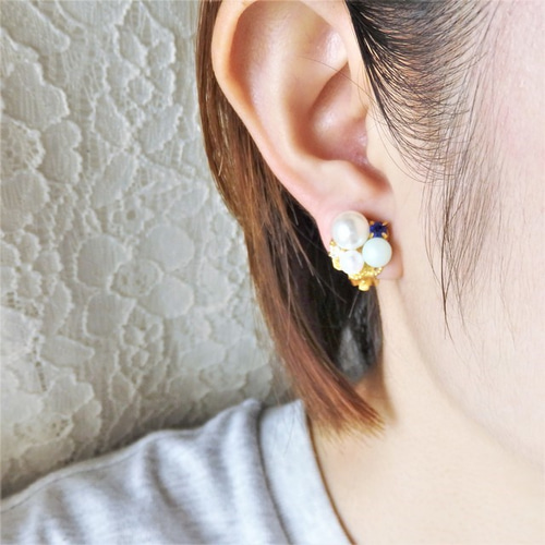 可憐なビジュー ピアス/イヤリング ピアス（スタッド・一粒