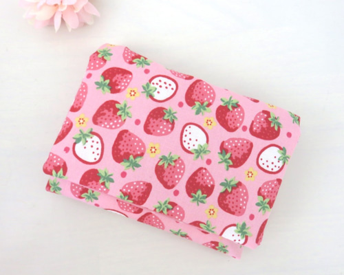 再5販*移動ポケット*いちごいっぱい*ピンクドット*ポケットティッシュ