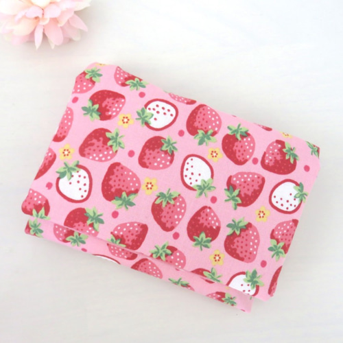 再5販*移動ポケット*いちごいっぱい*ピンクドット*ポケットティッシュ