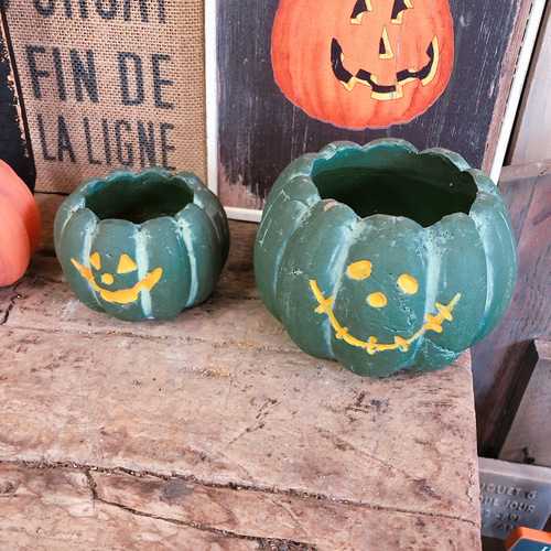 ラスト！ハロウィン雑貨♡4点セット【パンプキン型オレンジ