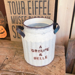 再入荷♡ミルク缶ブリキ鉢の販売【インテリア雑貨ガーデン雑貨