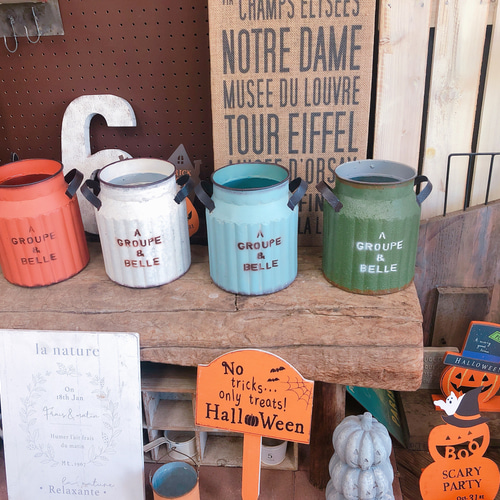 再入荷♡ミルク缶ブリキ鉢の販売【インテリア雑貨ガーデン雑貨