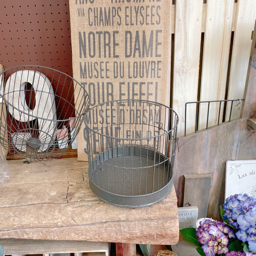 オシャレな鳥かご♡ラウンド大【インテリア雑貨ガーデン雑貨】ジャンク