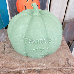 ぽってりかぼちゃ♡【グリーンパンプキンオブジェ】ハロウィン雑貨♡ガーデン雑貨♡陶器 10枚目の画像