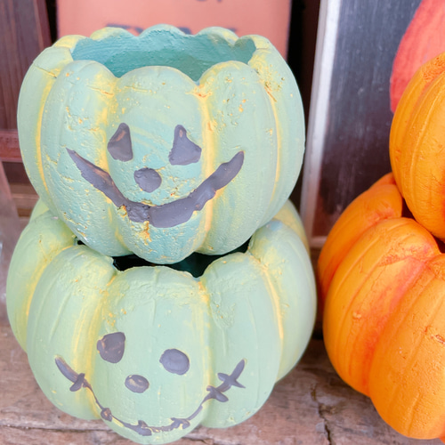 ラスト♡6個セット！ハロウィン雑貨♡【陶器鉢パンプキン型