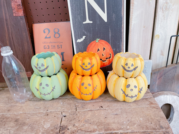 ラスト♡6個セット！ハロウィン雑貨♡【陶器鉢パンプキン型