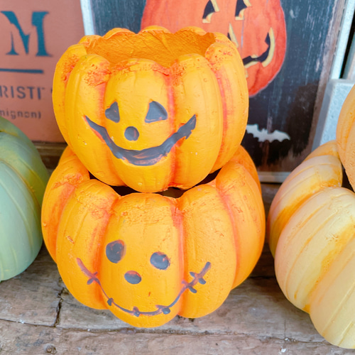 ラスト♡6個セット！ハロウィン雑貨♡【陶器鉢パンプキン型